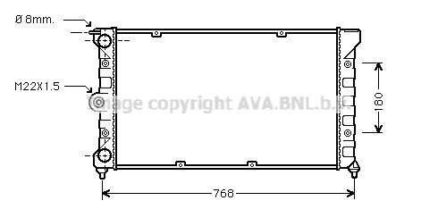 AVA QUALITY COOLING Radiaator,mootorijahutus VWA2080